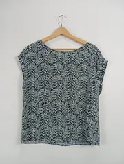 Vorschaubild 2 von Damen T-Shirt Gr. 40/L Mehrfarbig Modern Muster Viskose