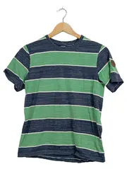 Vorschaubild 1 von Kinder T-Shirt Gr. 146/152 Gestreift Grün Blau Kurzarm Jungen