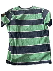 Vorschaubild 3 von Kinder T-Shirt Gr. 146/152 Gestreift Grün Blau Kurzarm Jungen
