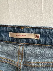 Vorschaubild 3 von 711 Skinny Jeans Damen W28 Hellblau Destroyed Used Look