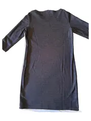 Vorschaubild 2 von Damen Freizeitkleid Gr. 42/XL Grau Casual Baumwolle