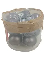 Vorschaubild 1 von Weihnachtsdekoration Christbaumkugeln 12er Set Silber Kunststoff 5cm