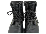 Vorschaubild 4 von Herren Stiefel Schwarz Gr. 41 Leder Schnürstiefel Boots