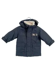 Vorschaubild 1 von Kinder Leichte Jacke Gr. 68 Blau Kapuze Reißverschluss