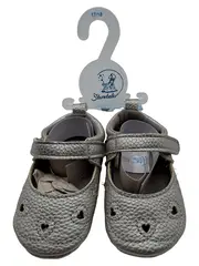 Vorschaubild 1 von Mädchen Lauflernschuhe Silber Gr. 17 Mary Jane Herz NEU
