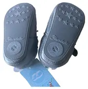 Vorschaubild 2 von Mädchen Lauflernschuhe Silber Gr. 17 Mary Jane Herz NEU