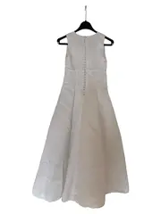 Vorschaubild 7 von Kommunionkleid Mädchen Festkleid Weiß Gr. 134 Perlen
