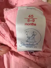 Vorschaubild 3 von Baby Sonnenhut Mädchen 6-9 Monate Rosa Baumwolle Bindebänder