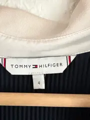 Vorschaubild 4 von Damen Blusenkleid Poloshirt Kleid Gr. 38 Navy Rot Weiß