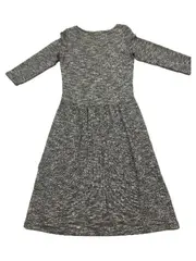 Vorschaubild 2 von Damen Freizeitkleid Gr. XS Grau Meliert 3/4 Arm Viskose