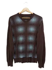 Vorschaubild 1 von Damen Pullover 36/S Braun Gestreift Casual Langarm