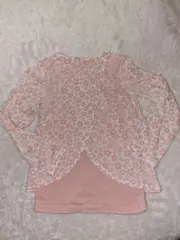 Vorschaubild 13 von Mädchen Langarmshirt Gr. 128/134 Rosa Blumenmuster Baumwolle