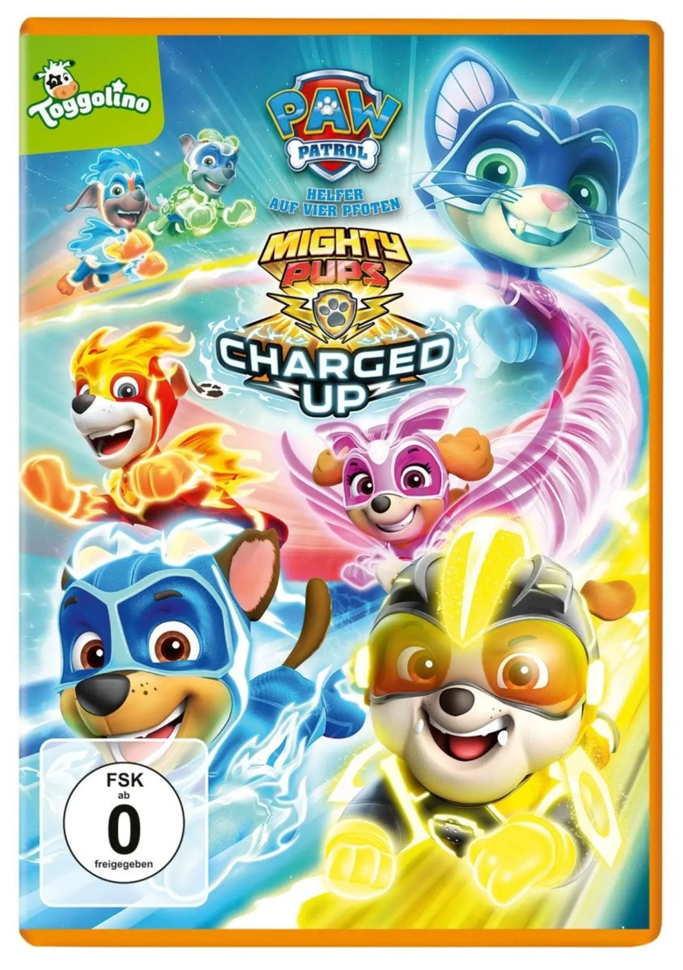 Paw Patrol Mighty Pups Charged Up DVD Kinderfilm Superhelden Deutsch Englisch