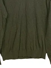 Vorschaubild 3 von Herren Pullover V-Ausschnitt Gr. S Oliv Grün Baumwolle