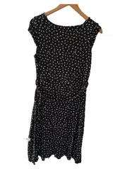 Vorschaubild 3 von Damen Freizeitkleid Schwarz Abstrakt Gr. 36 S Viskose