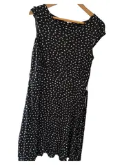 Vorschaubild 1 von Damen Freizeitkleid Schwarz Abstrakt Gr. 36 S Viskose