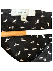 Vorschaubild 2 von Damen Freizeitkleid Schwarz Abstrakt Gr. 36 S Viskose