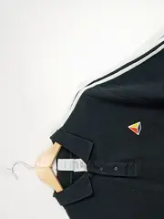 Vorschaubild 3 von Poloshirt Herren XL Schwarz 3-Streifen Baumwolle Sportlich