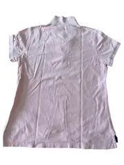 Vorschaubild 2 von Damen Poloshirt Gr. 40 L Pink Klassisch Baumwolle Kurzarm