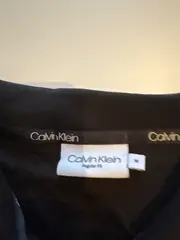 Vorschaubild 2 von Herren Langarm Poloshirt Schwarz Logo-Print Gr. M