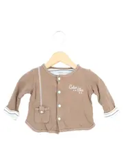 Vorschaubild 1 von Kinder Strickjacke Gr. 62/68 Braun Baumwolle