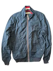 Vorschaubild 1 von Herren Bomberjacke Blau Gr. L Casual Baumwolle