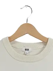 Vorschaubild 4 von Damen Pullover Gr. 38 M Weiß Gestreift Maritim Baumwoll-Mix