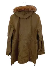 Vorschaubild 2 von Damen Parka Gr. 40/L Braun Outdoor Jacke Kapuze Fellbesatz