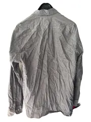 Vorschaubild 5 von Herren Freizeithemd L Grau Baumwolle Regular Fit Langarm