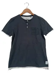 Vorschaubild 1 von Kinder T-Shirt Henley Grau Gr. 152 Baumwolle Kurzarm
