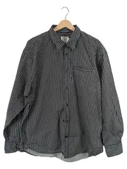 Vorschaubild 1 von Herren Freizeithemd Gestreift Schwarz Weiß Gr. XXL Langarm