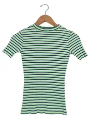 Vorschaubild 1 von Kinder T-Shirt Gestreift Mehrfarbig Gr. 152 Baumwolle