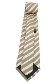 Vorschaubild 2 von Krawatte Herren Seide Beige Gestreift Business Elegant