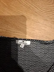 Vorschaubild 3 von Damen Shirt T-Shirt Gr. L Schwarz Weiß Strukturmuster