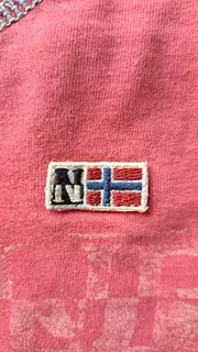 Vorschaubild 3 von T-Shirt Kinder Gr. 128 Rot Logo Geographic Baumwolle