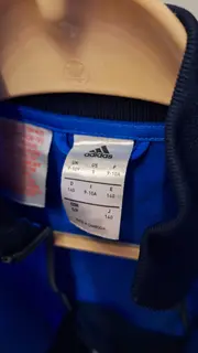 Vorschaubild 2 von Trainingsjacke Kinder Gr. 140 Blau Weiß Sportjacke 3-Streifen