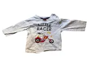 Vorschaubild 1 von Langarmshirt Kinder Junge Little Racer Snoopy Motorrad Gr. 12M/80 Grau
