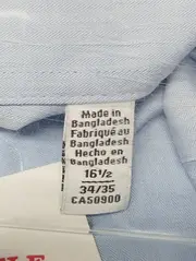 Vorschaubild 4 von Herren Business Hemd Gr. L Slim Fit Blau Baumwolle