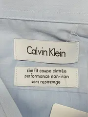 Vorschaubild 3 von Herren Business Hemd Gr. L Slim Fit Blau Baumwolle