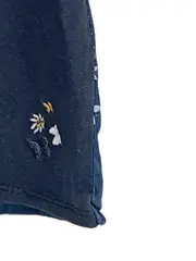 Vorschaubild 4 von Mädchen Kleid Gr. 110 Blau Blumenmuster Langarm Baumwolle