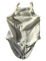 Vorschaubild 1 von Baby Body Gr. 56 Weiß Uni Baumwolle Rippstrick Kinder