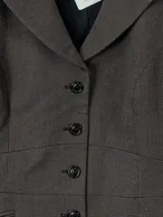 Vorschaubild 2 von Taifun Blazer Damen Grau Meliert Business Jacke Gr. 44 XXL Büro Langarm