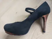 Vorschaubild 11 von Pumps Damen Gr. 39 Schwarz Elegant Mary Jane Plateau Schuhe