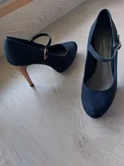 Vorschaubild 3 von Pumps Damen Gr. 39 Schwarz Elegant Mary Jane Plateau Schuhe