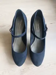 Vorschaubild 6 von Pumps Damen Gr. 39 Schwarz Elegant Mary Jane Plateau Schuhe