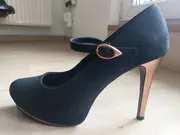 Vorschaubild 8 von Pumps Damen Gr. 39 Schwarz Elegant Mary Jane Plateau Schuhe