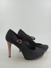 Vorschaubild 2 von Pumps Damen Gr. 39 Schwarz Elegant Mary Jane Plateau Schuhe