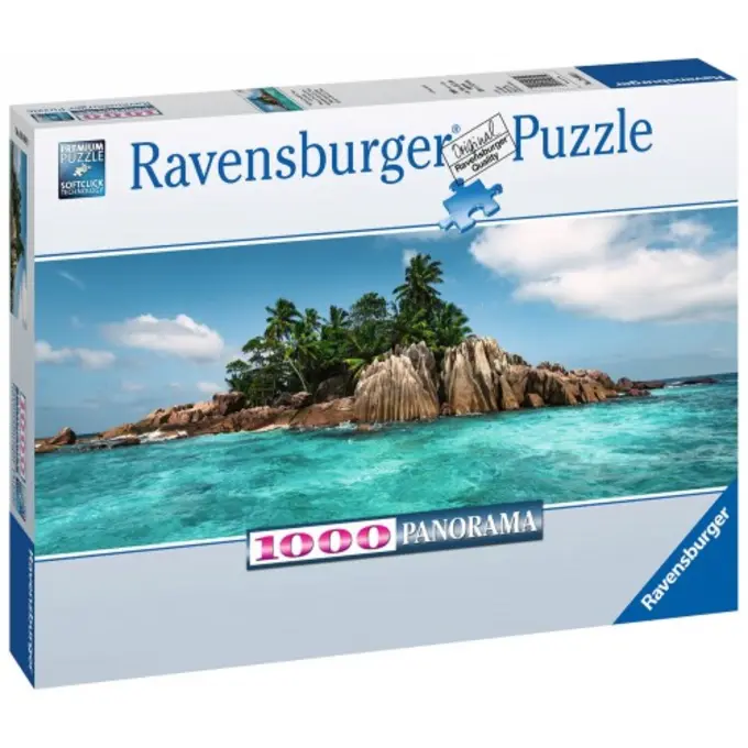 RAVENSBURGER Puzzle 1000 Teile Panorama Tropische Insel Seychellen