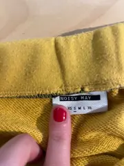 Vorschaubild 3 von Damen A-Linienrock Minirock Gelb Gr. S 36 Freizeit Sportlich Polyester