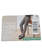 Vorschaubild 3 von Damen Stoffhose Stretch Skinny Fit Hahnentritt Gr. 40 Beige